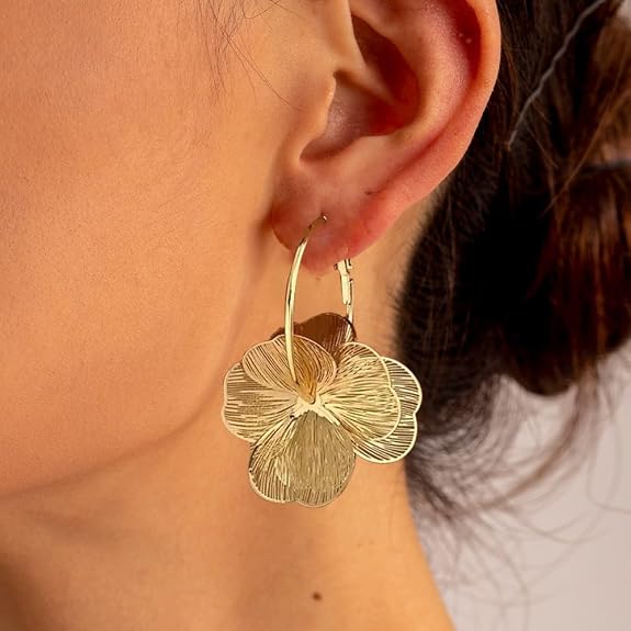 Dangle Flower Earrings