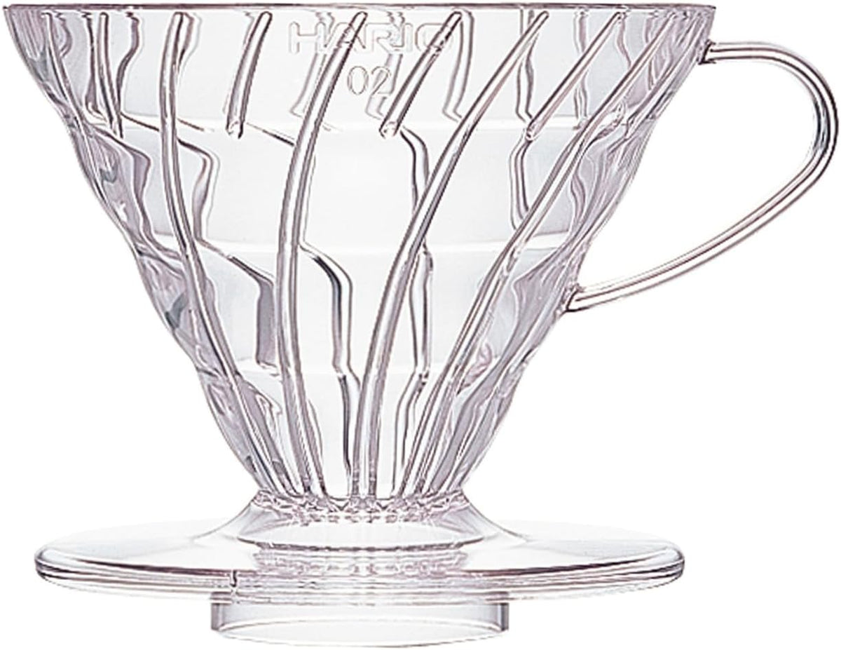 V60 Plastic Coffee Dripper, 02, Clear