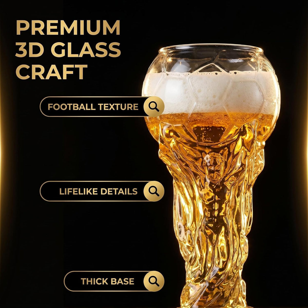Soccer Glass Beer Tumbler