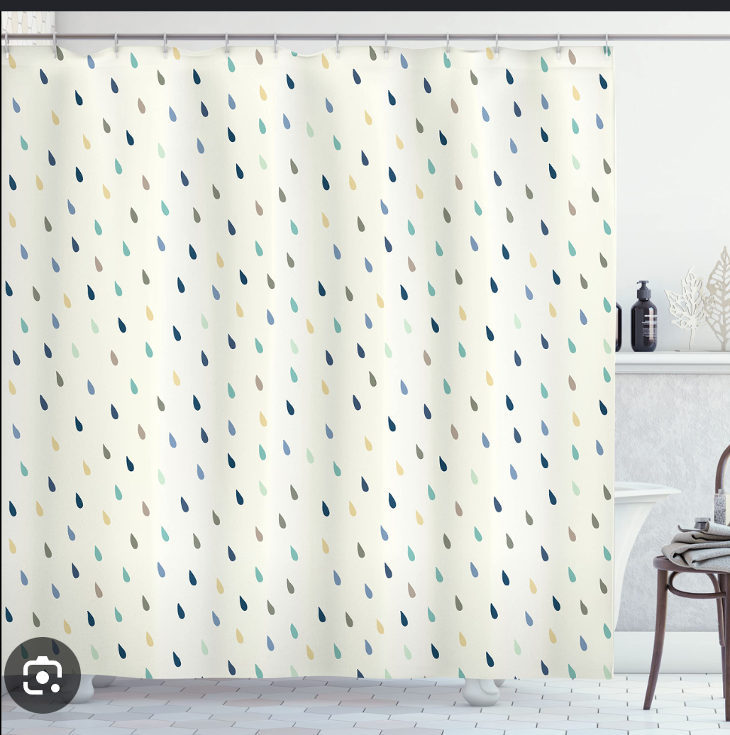 Bath Decor Set-Raindrop Blue set