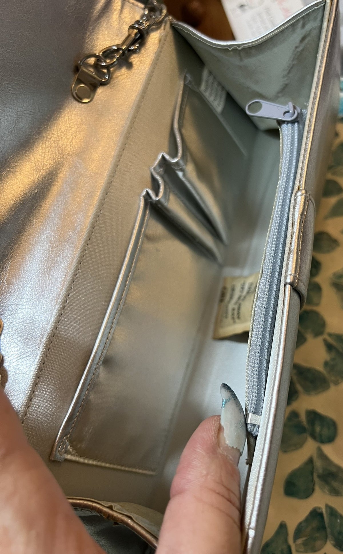 Pre Loved Vintage Silver Bag/Clutch