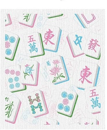 Many Mahjong Tiles Hand Towel