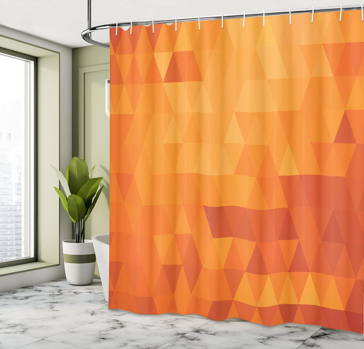 Bath Decor Set-Modern Orange Bath Set