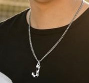 Letter Soccer Necklace "J"