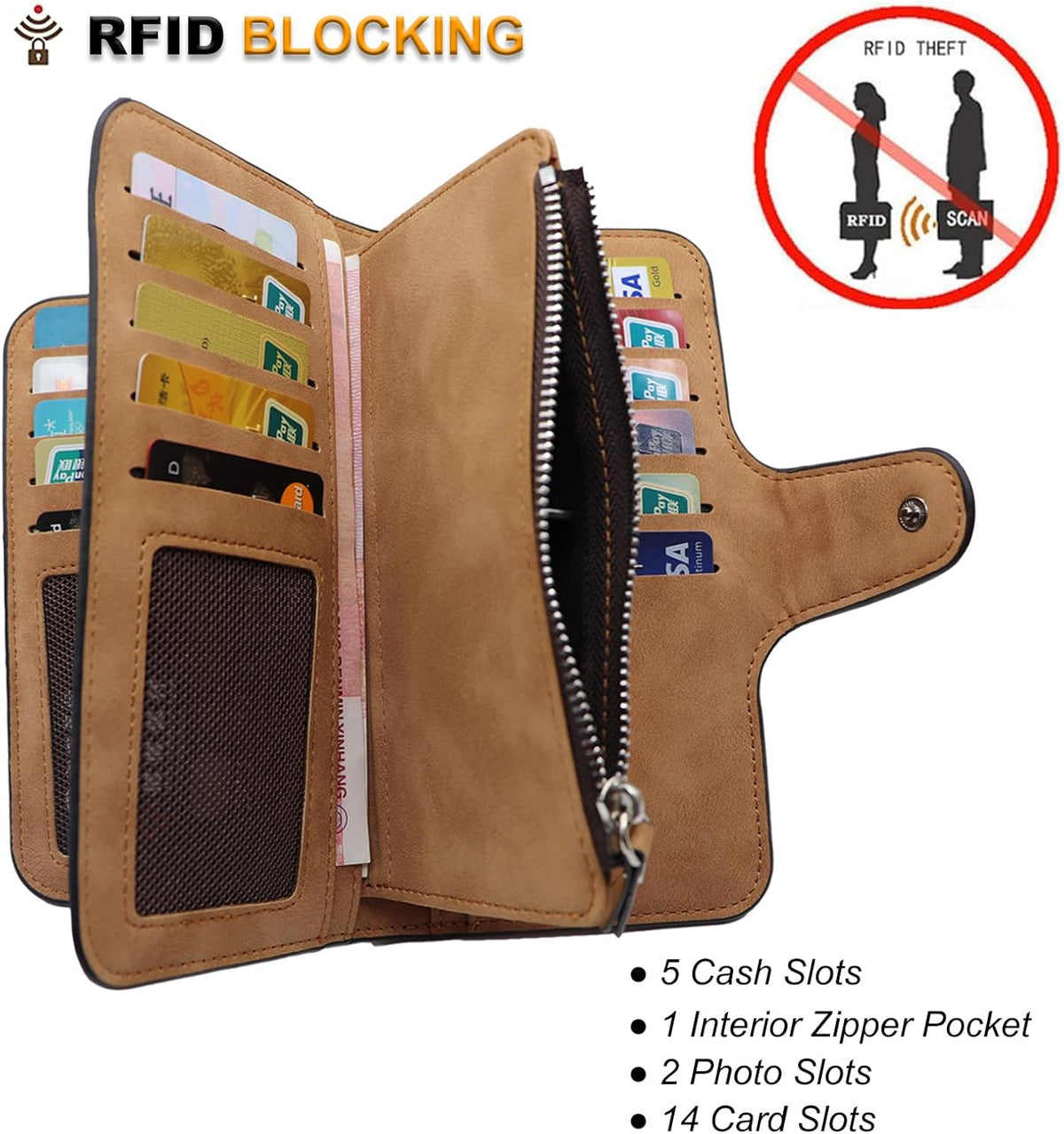 Women's Long Leather Wallet
