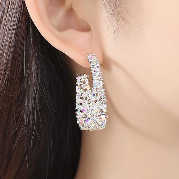 Bohemian Large Dangle Drop Hoop Earring