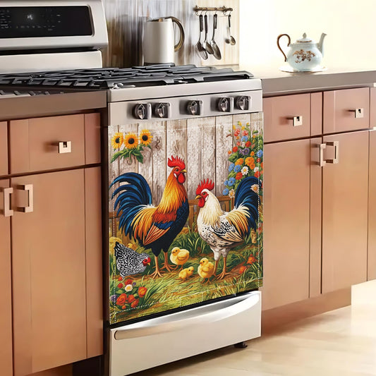 Rooster Chicken Dishwasher Magnet Cover