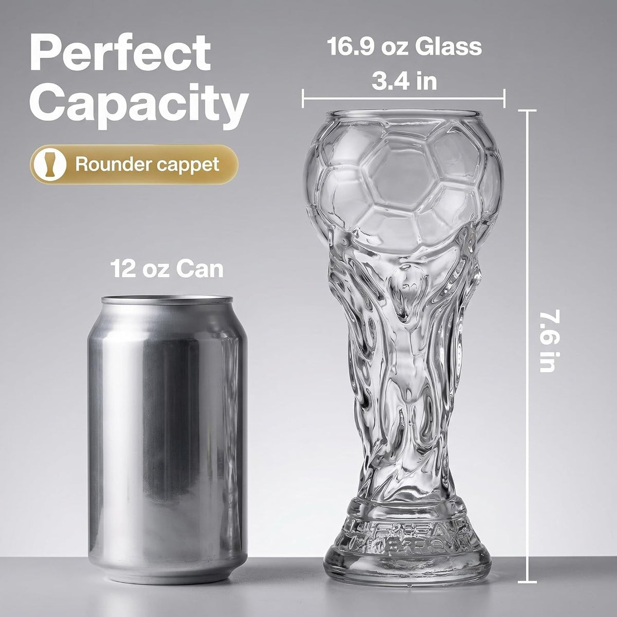 Soccer Glass Beer Tumbler