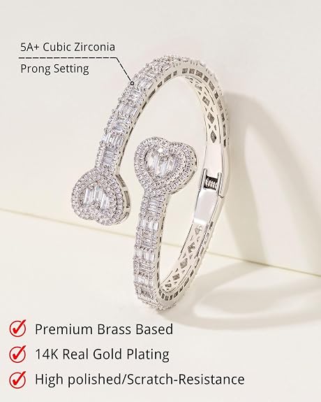 Iced Out Baguette Diamond Bracelet