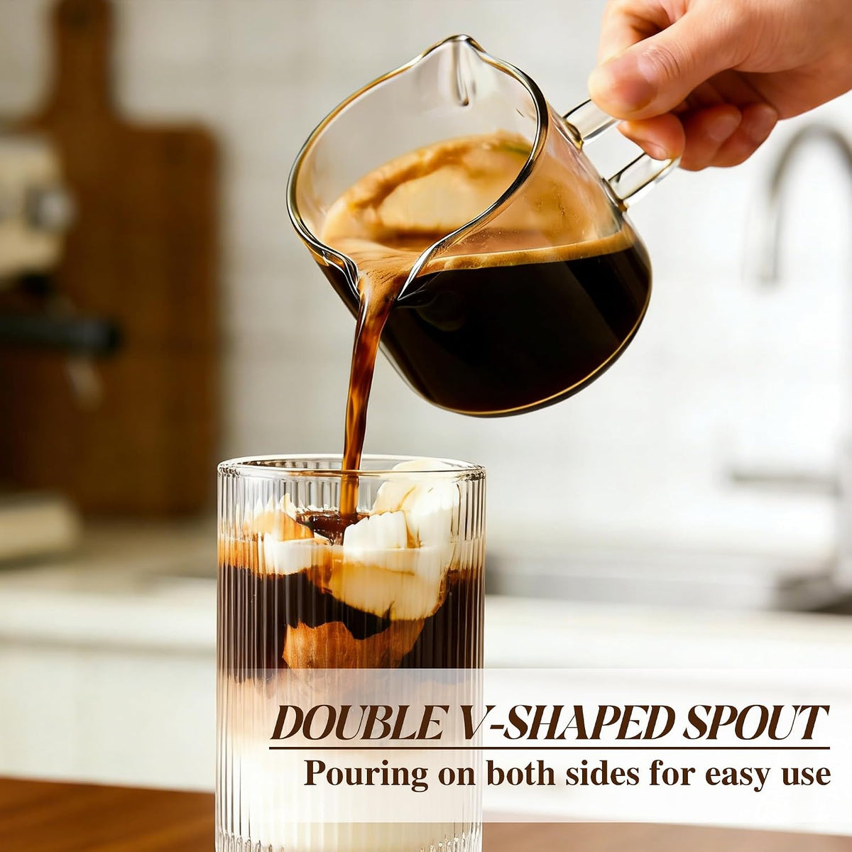 Glass Espresso Cups Set of 2