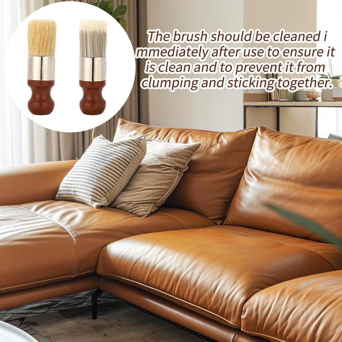 2pcs Leather Furniture Salve Brushes
