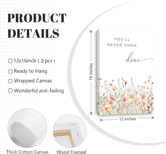 2 Piece Canvas Wall Art