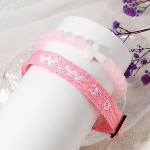 WWJD Bracelet Christian Cross