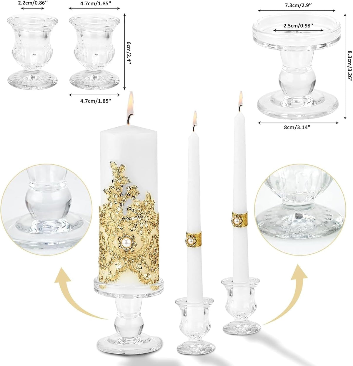 Unity Candle Holder Set of 3