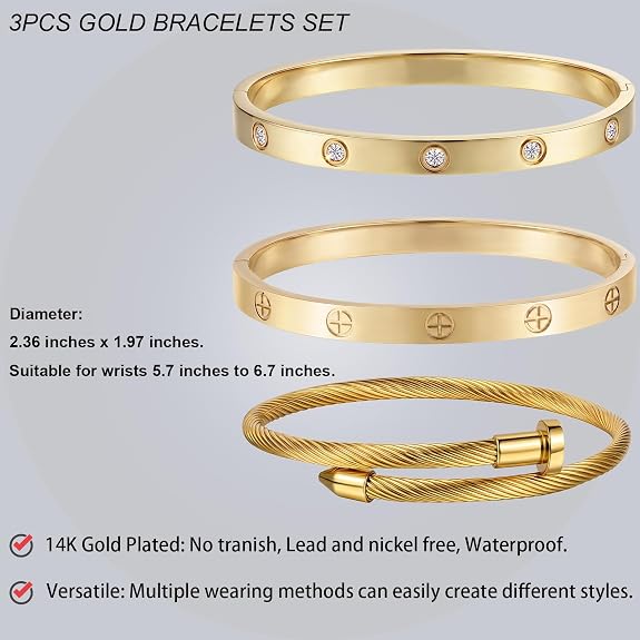 3 Piece Bangle set