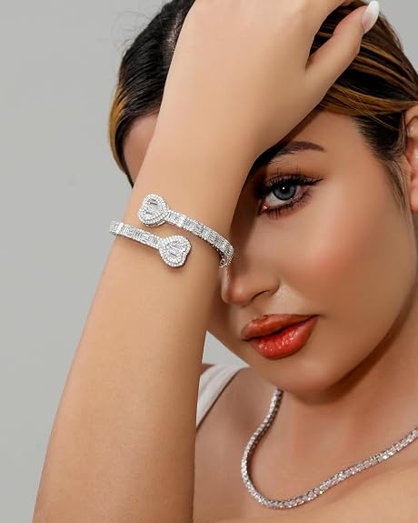 Iced Out Baguette Diamond Bracelet