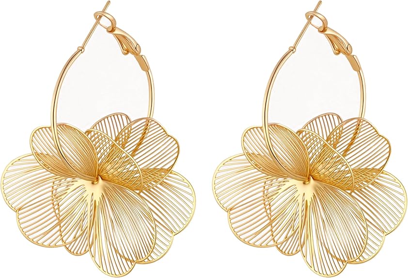 Dangle Flower Earrings