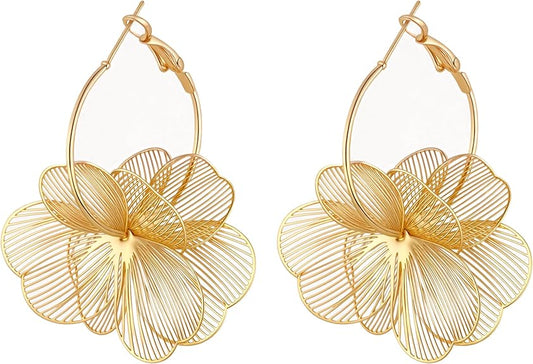Dangle Flower Earrings
