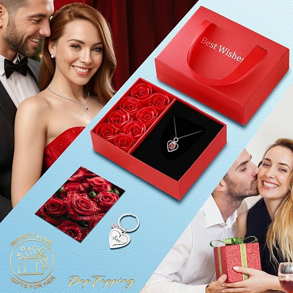 Heart Necklace Gift Set