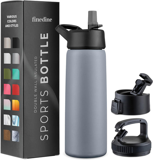 Insulated Water Bottle with Straw