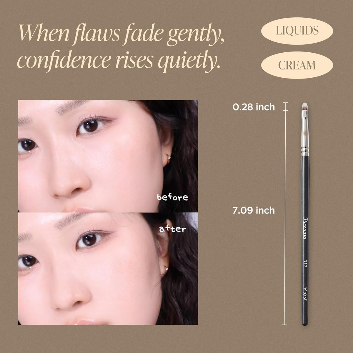 Piccasso 712 Concealer Brush