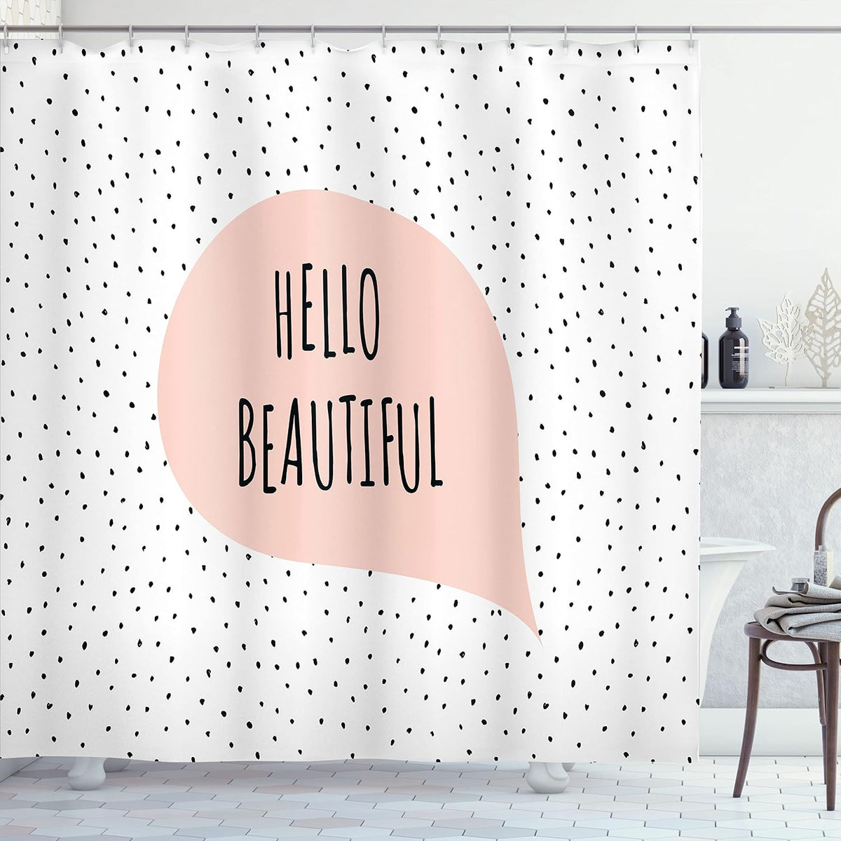 Hello Shower Curtain