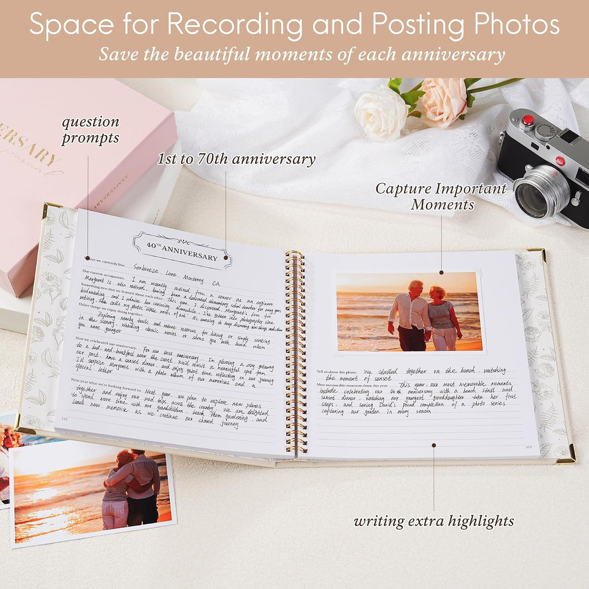 Wedding Anniversary Journal Book for Couples