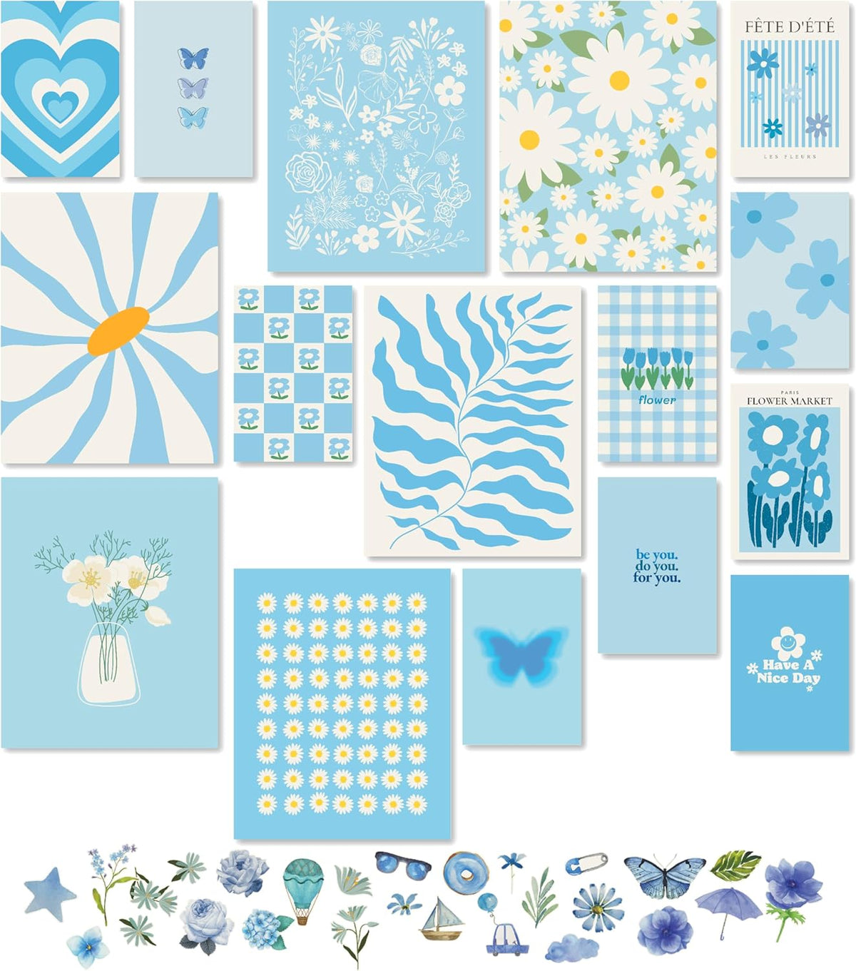 Light Blue Wall Decor