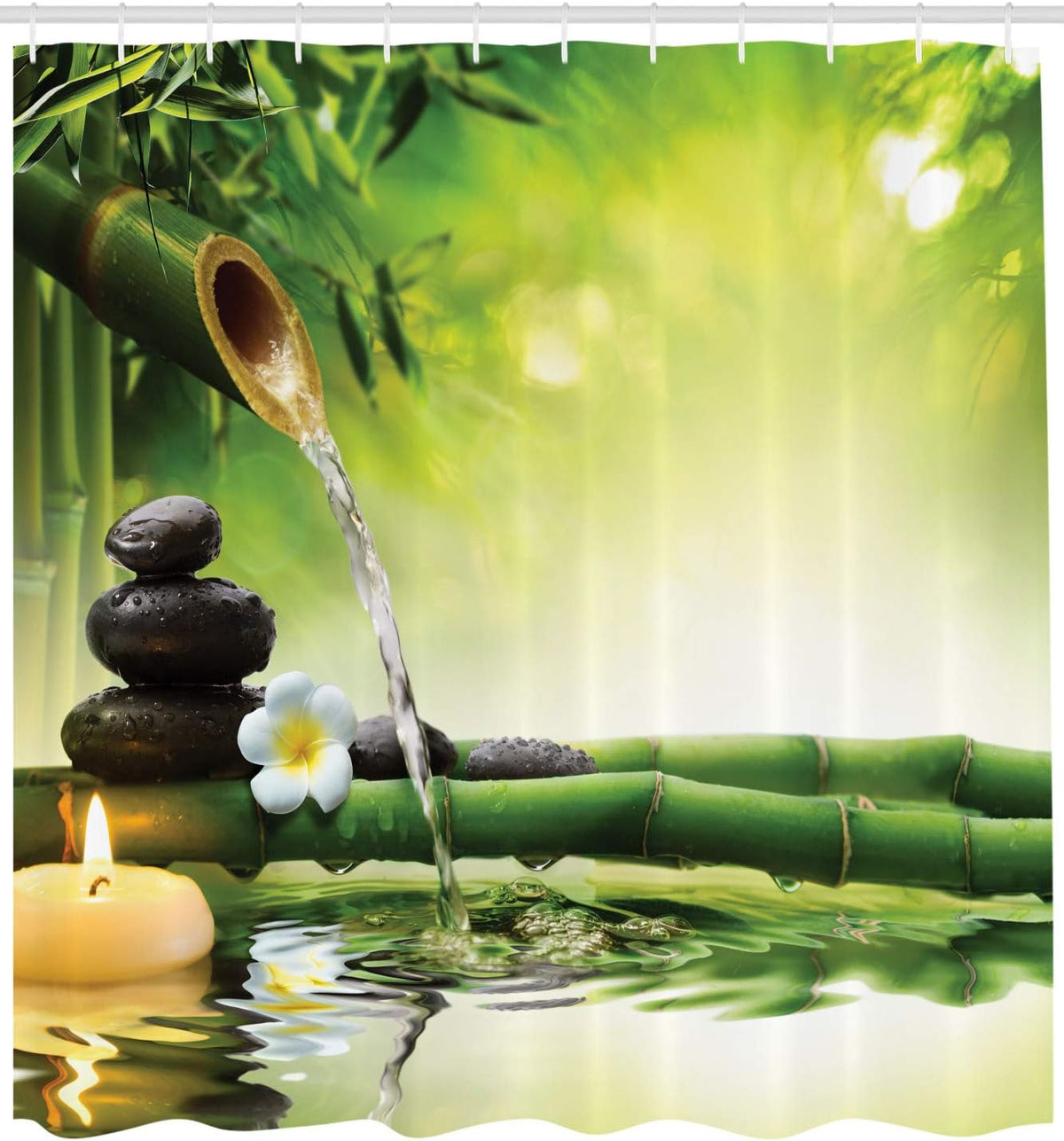 Spa Themed Shower Curtain