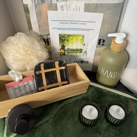 Bath Decor Set- Zen Bathroom Set