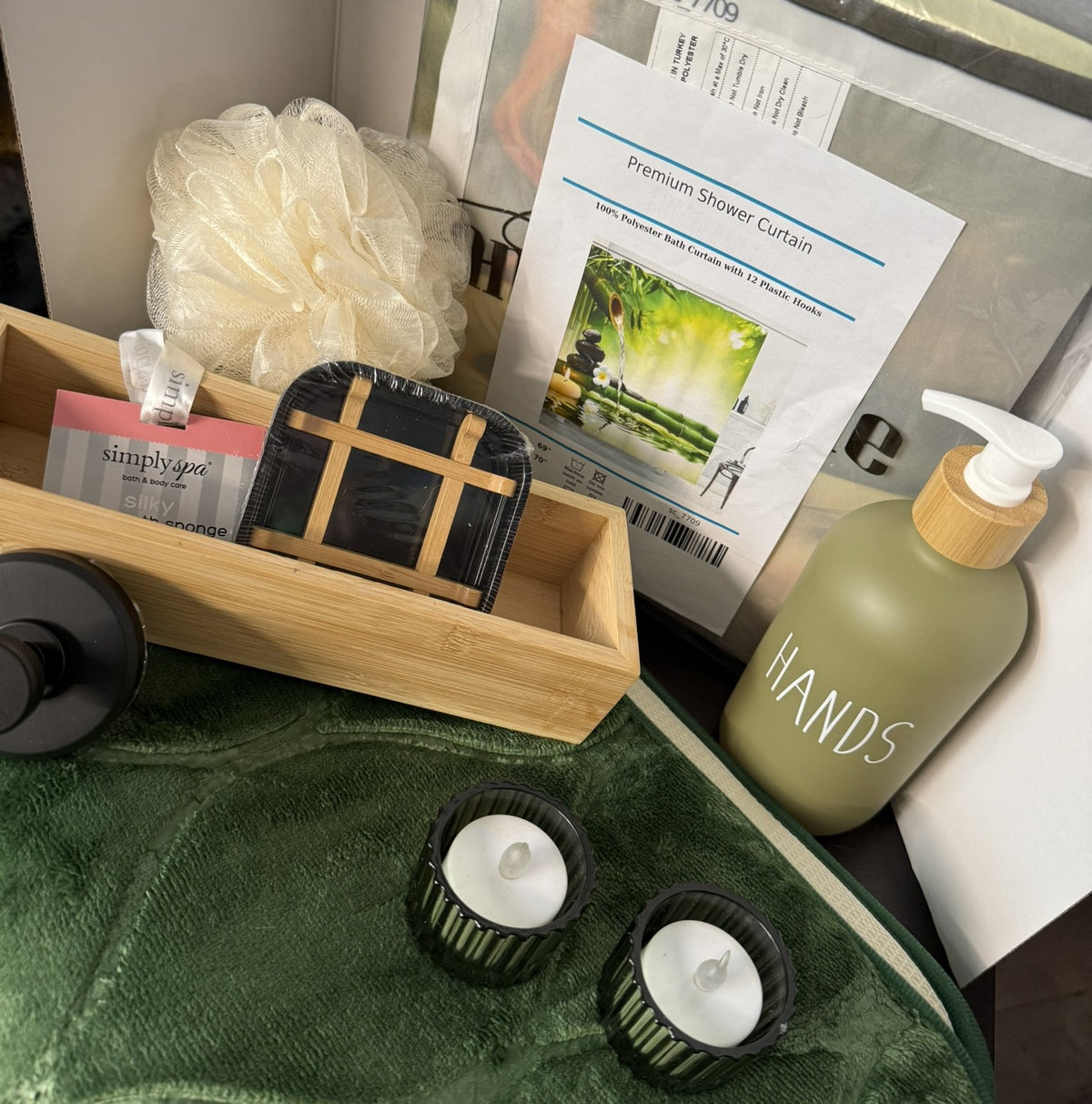 Bath Decor Set- Zen Bathroom Set