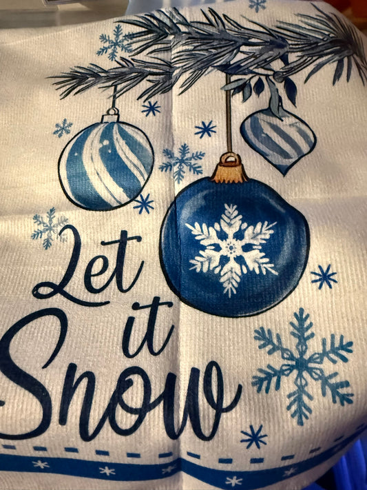 Let it Snow in Blue & White