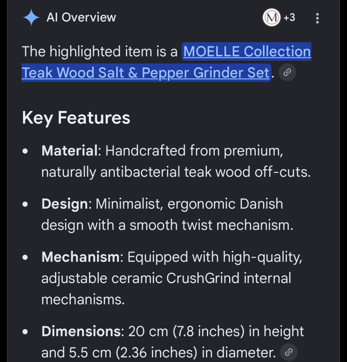 Professional Salt & Pepper Grinder Danish Made