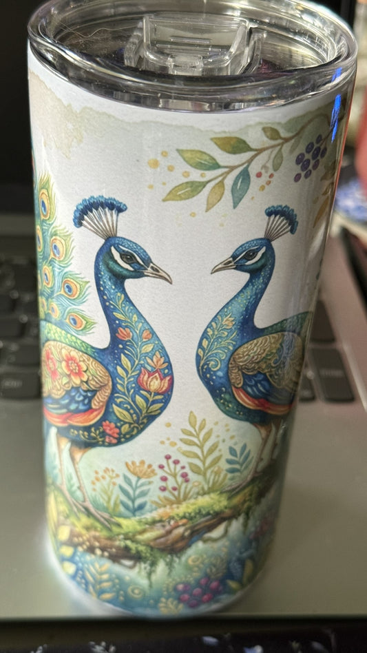 12 oz Peacocks Tumbler
