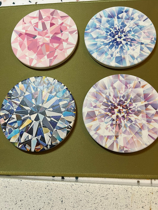 Set of 4 Kaliedascope coasters