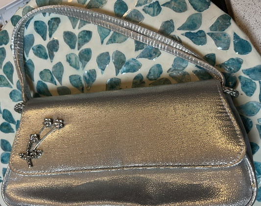 Pre Loved Vintage Silver evening bag/clutch