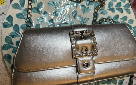 Pre Loved Vintage Silver Bag/Clutch