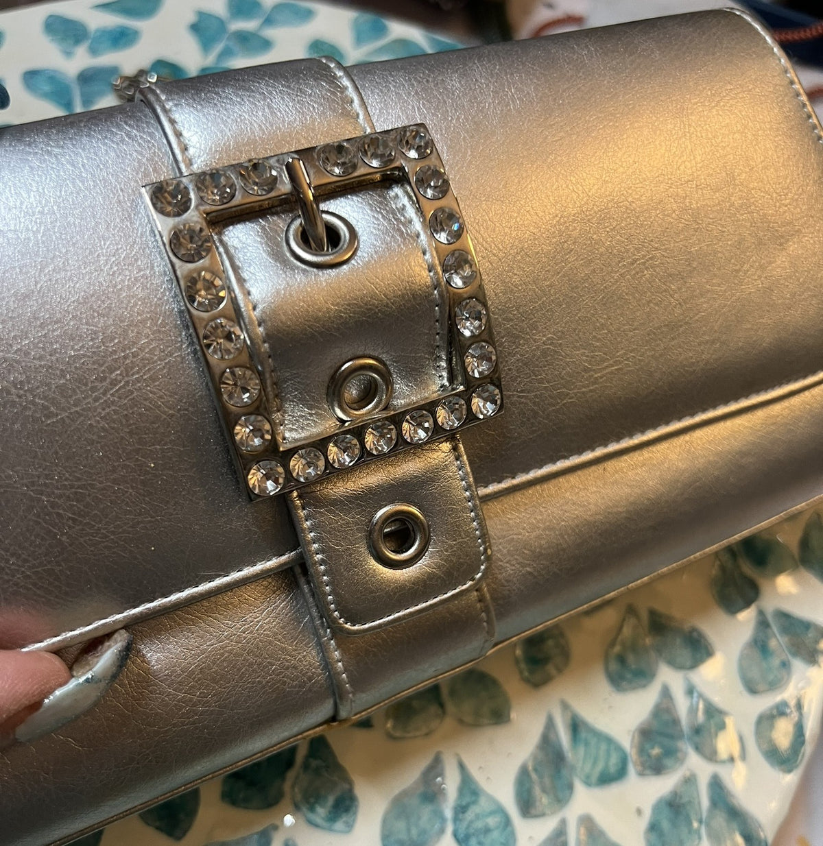 Pre Loved Vintage Silver Bag/Clutch