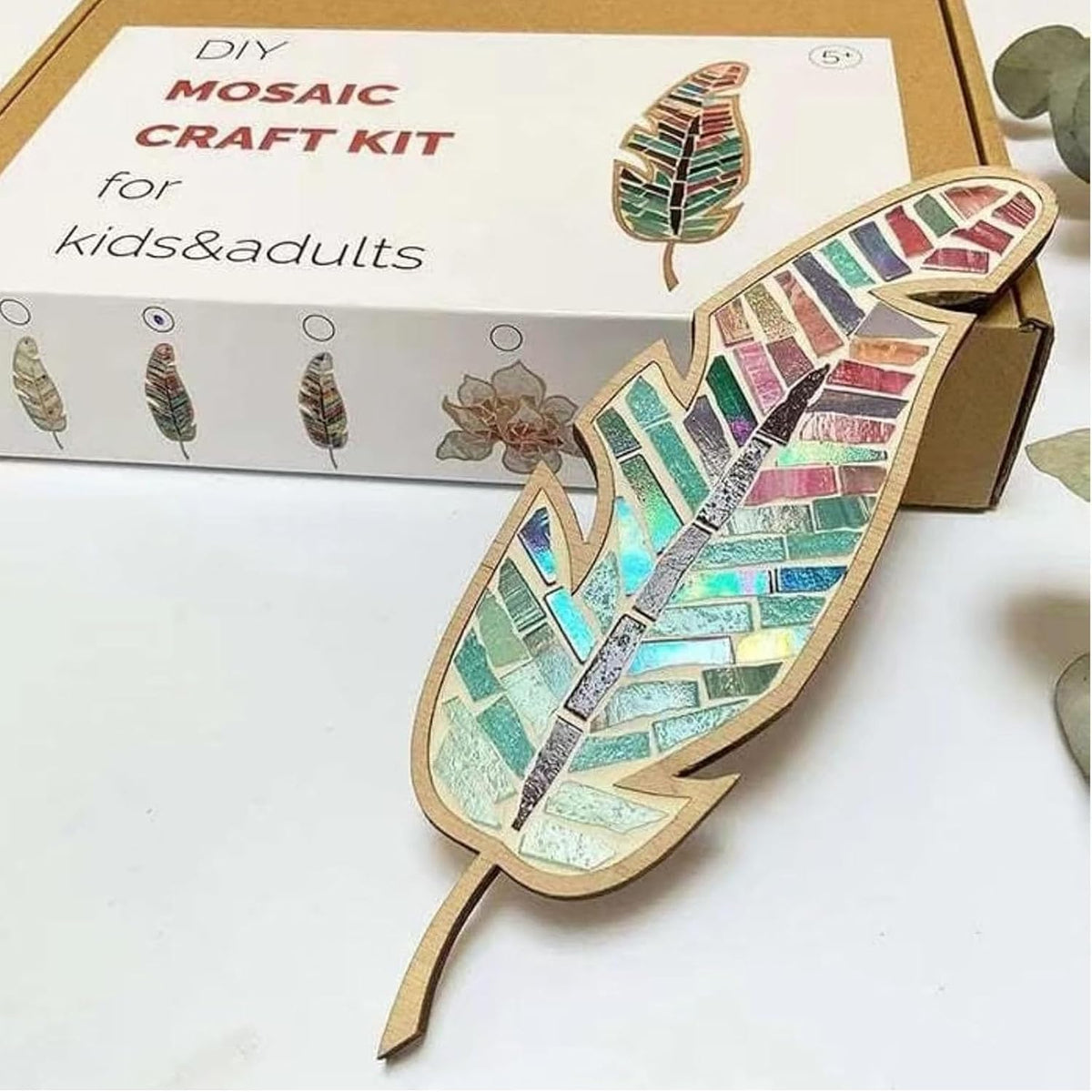 Mixed Colour Leaf Mosaic Kit